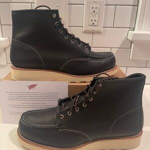 Red Wing Shoes Black Leather Boots